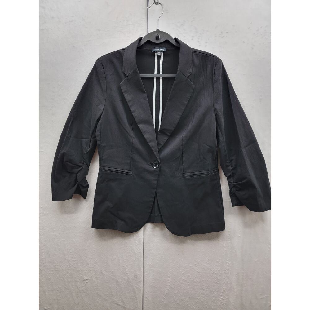 True Envy Black Women's Petite One Button Stretch Blazer, Sz PL, NWOT